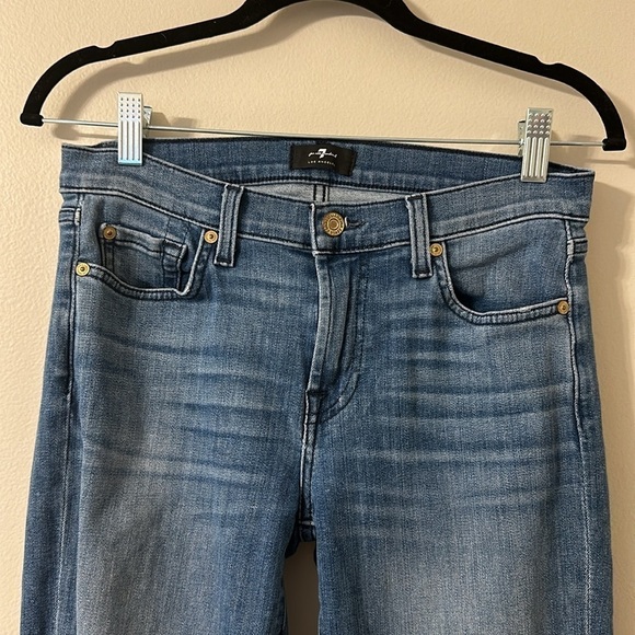 7 For All Mankind Blue Women's Jeans - Picture 3 of 8